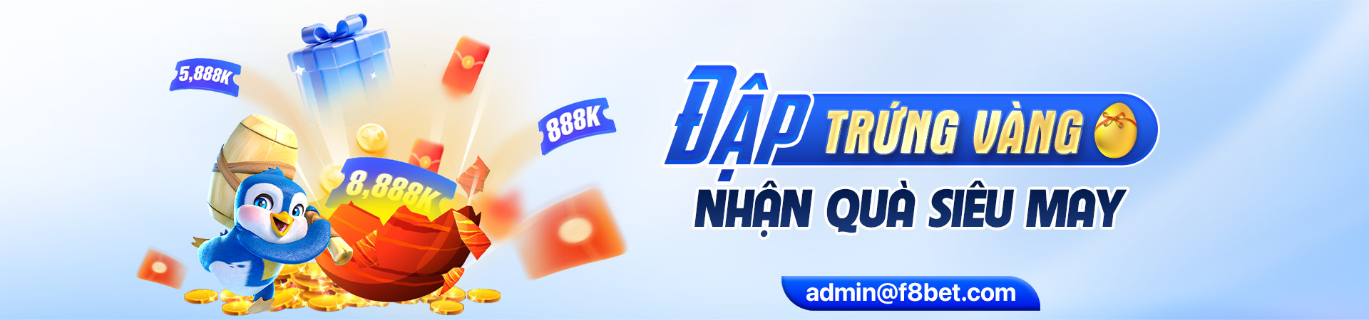 f8bet banner chương trình vịt đập trứng vàng